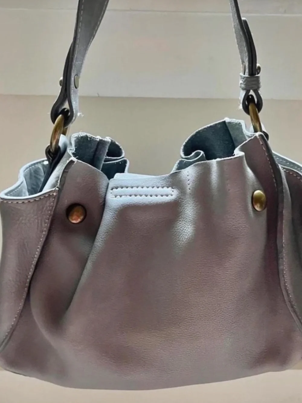 J.Crew vintage gray shoulder bag